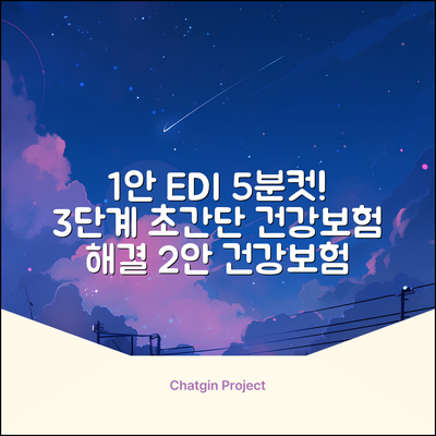 국민건강보험 EDI, 5분 만에 끝내는 3단계!